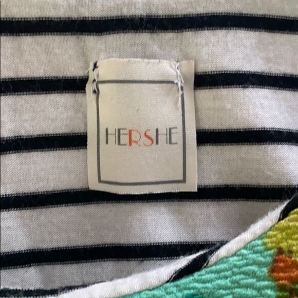 Hershe Floral Striped Tank Top Medium - Picture 3 of 8